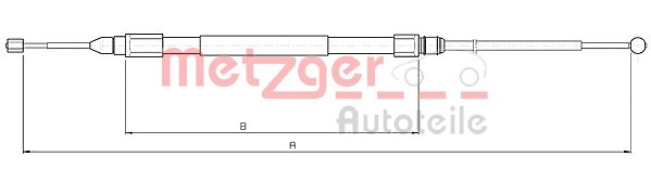 METZGER 10.4138 Seilzug, Feststellbremse