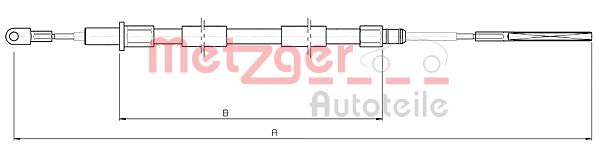 METZGER 10.4155 Seilzug, Feststellbremse