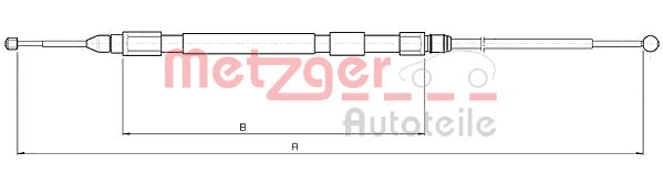 METZGER 10.4157 Seilzug, Feststellbremse