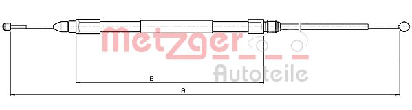 METZGER 10.4159 Seilzug, Feststellbremse