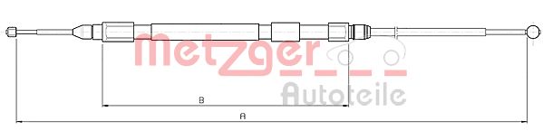 METZGER 10.4232 Seilzug, Feststellbremse
