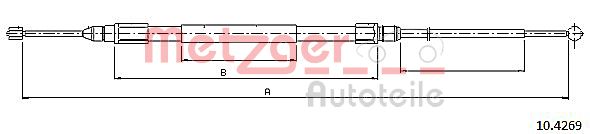 METZGER 10.4269 Seilzug, Feststellbremse
