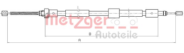 METZGER 10.4562 Seilzug, Feststellbremse