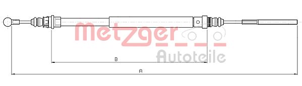 METZGER 10.4735 Seilzug, Feststellbremse