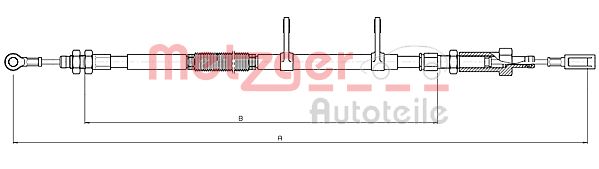 METZGER 10.4740 Seilzug, Feststellbremse