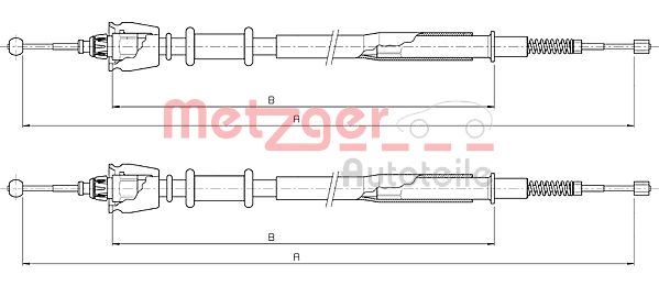 METZGER 10.5235 Seilzug, Feststellbremse