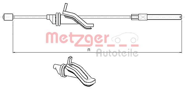 METZGER 10.5369 Seilzug, Feststellbremse