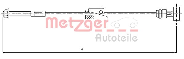 METZGER 10.5415 Seilzug, Feststellbremse