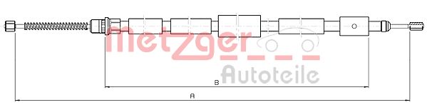 METZGER 10.6032 Seilzug, Feststellbremse