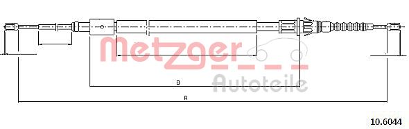 METZGER 10.6044 Seilzug, Feststellbremse