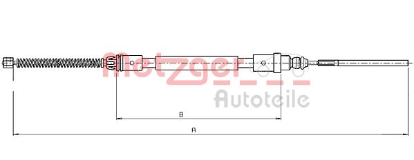 METZGER 10.6220 Seilzug, Feststellbremse
