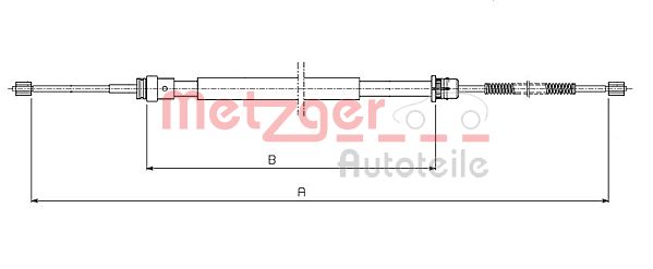 METZGER 10.6541 Seilzug, Feststellbremse