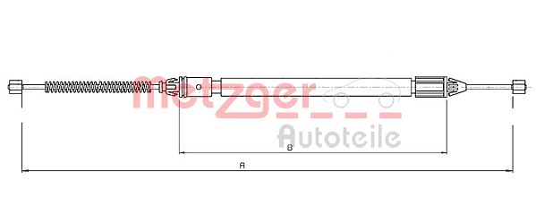 METZGER 10.6682 Seilzug, Feststellbremse
