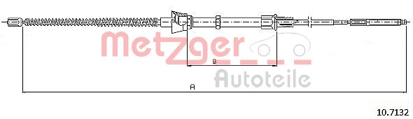 METZGER 10.7132 Seilzug, Feststellbremse