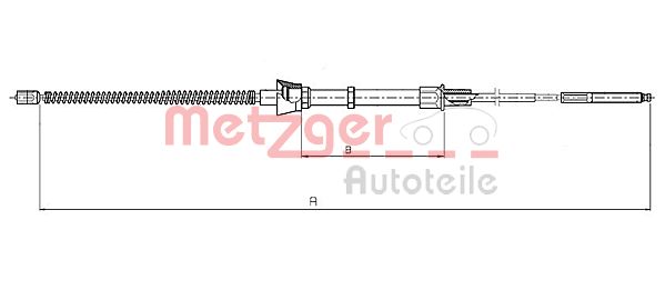 METZGER 10.7133 Seilzug, Feststellbremse