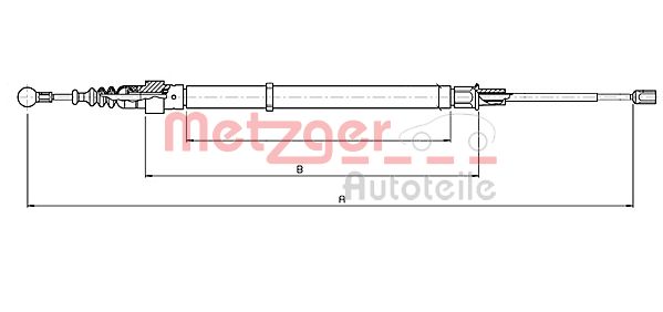 METZGER 10.7139 Seilzug, Feststellbremse