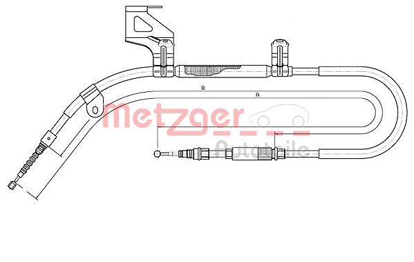 METZGER 10.7482 Seilzug, Feststellbremse