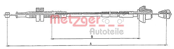 METZGER 10.0153 Gaszug