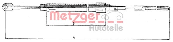 METZGER 10.4131 Seilzug, Feststellbremse