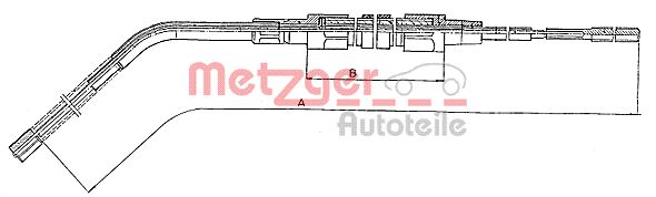 METZGER 10.4132 Seilzug, Feststellbremse