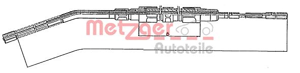 METZGER 10.425 Seilzug, Feststellbremse