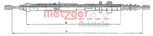 METZGER 10.4652 Seilzug, Feststellbremse