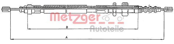 METZGER 10.4682 Seilzug, Feststellbremse