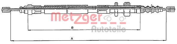 METZGER 10.4683 Seilzug, Feststellbremse
