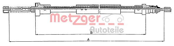 METZGER 10.6011 Seilzug, Feststellbremse
