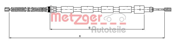 METZGER 10.602 Seilzug, Feststellbremse