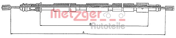METZGER 10.6021 Seilzug, Feststellbremse