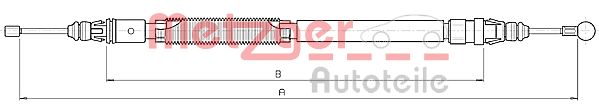 METZGER 10.6232 Seilzug, Feststellbremse