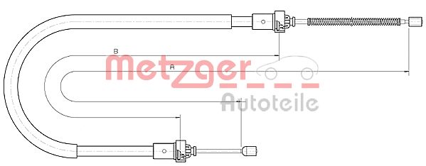 METZGER 10.6894 Seilzug, Feststellbremse