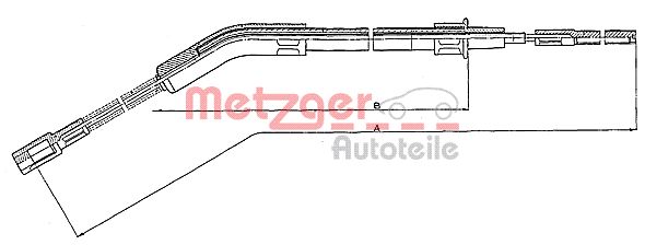 METZGER 10.702 Seilzug, Feststellbremse