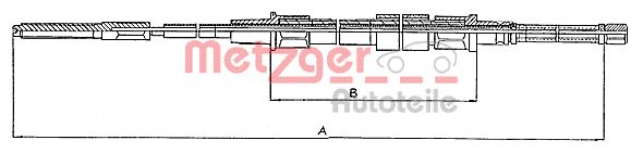METZGER 10.740 Seilzug, Feststellbremse