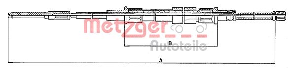METZGER 10.7401 Seilzug, Feststellbremse