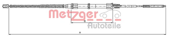METZGER 10.7405 Seilzug, Feststellbremse