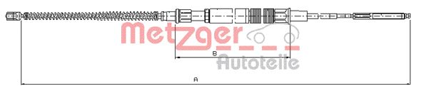 METZGER 10.7409 Seilzug, Feststellbremse