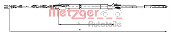 METZGER 10.7493 Seilzug, Feststellbremse