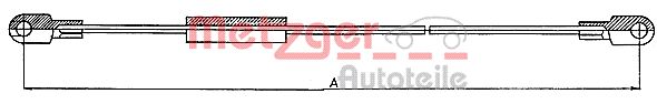 METZGER 10.812 Seilzug, Feststellbremse