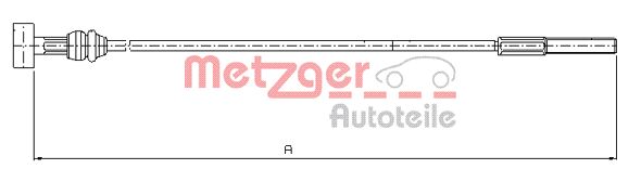 METZGER 10.8226 Seilzug, Feststellbremse