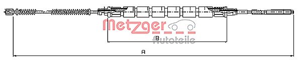 METZGER 10.9031 Seilzug, Feststellbremse