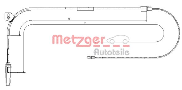 METZGER 10.9331 Seilzug, Feststellbremse