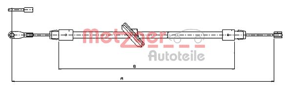 METZGER 10.9511 Seilzug, Feststellbremse