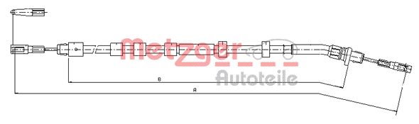 METZGER 10.9512 Seilzug, Feststellbremse