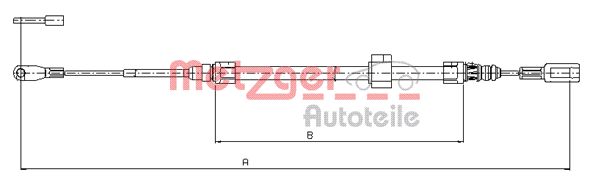 METZGER 10.9881 GREENPARTS Seilzug, Feststellbremse