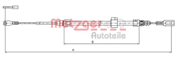 METZGER 10.9882 GREENPARTS Seilzug, Feststellbremse