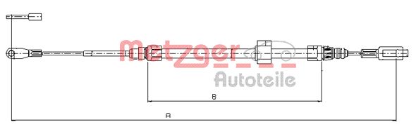 METZGER 10.9884 GREENPARTS Seilzug, Feststellbremse