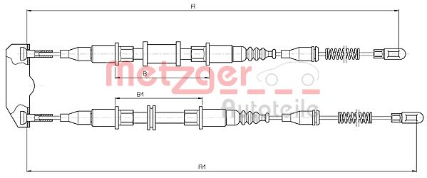 METZGER 11.585 Seilzug, Feststellbremse