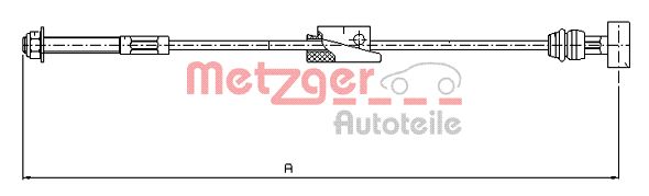 METZGER 11.5452 Seilzug, Feststellbremse